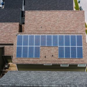 solar panels on a roof